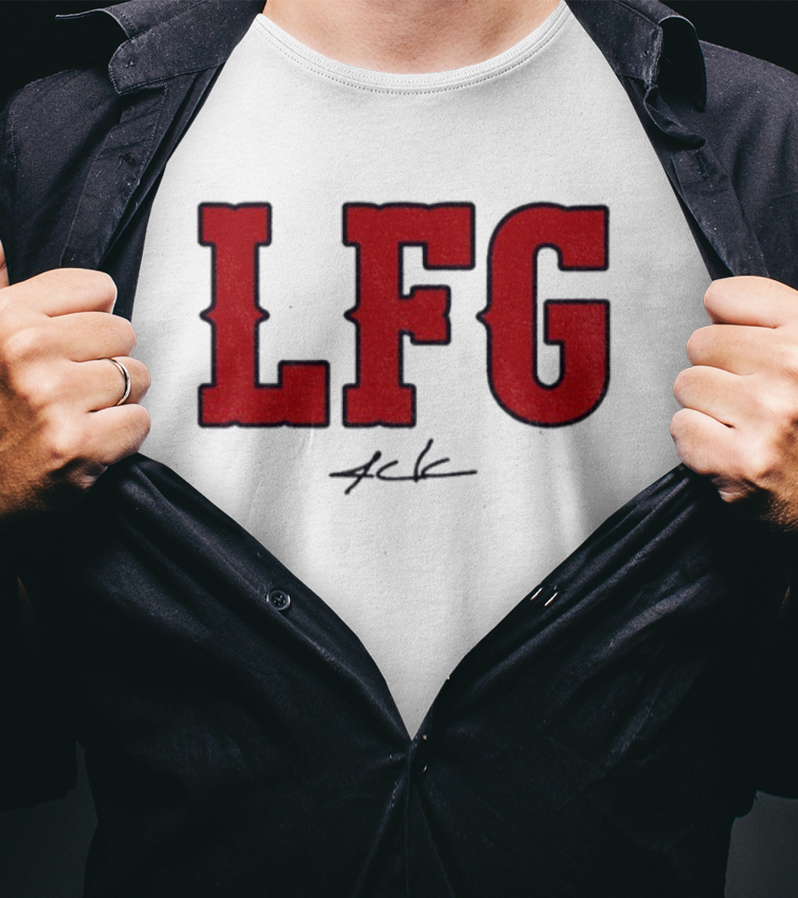 Alex Cora LFG Boston Red Sox October Baseball Signature T-Shirt