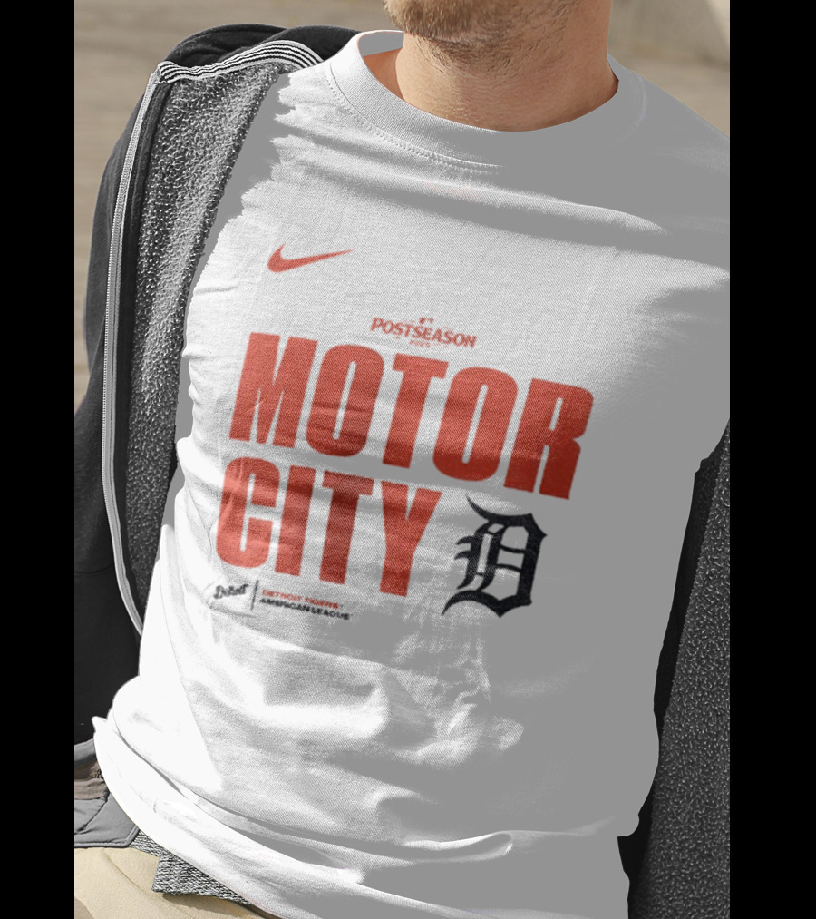 Nike 2025 MLB Postseason Motor City Detroit Tigers T-Shirt