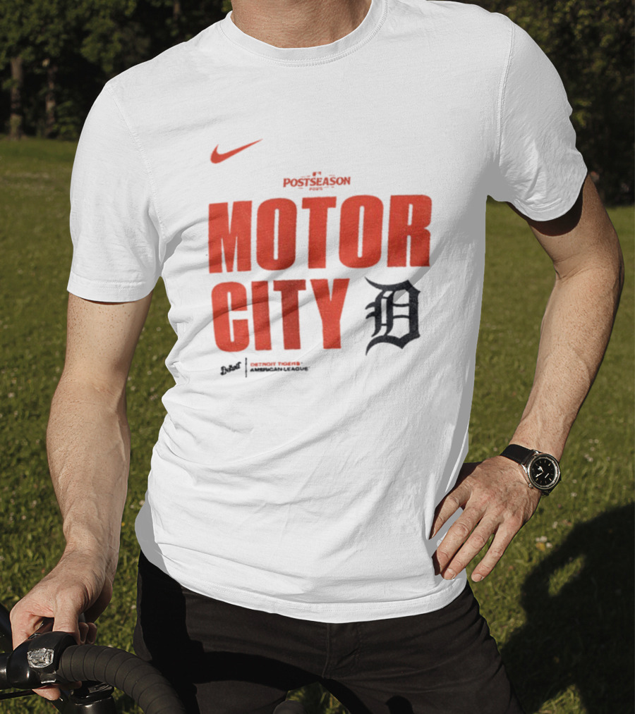 Nike 2025 MLB Postseason Motor City Detroit Tigers T-Shirt