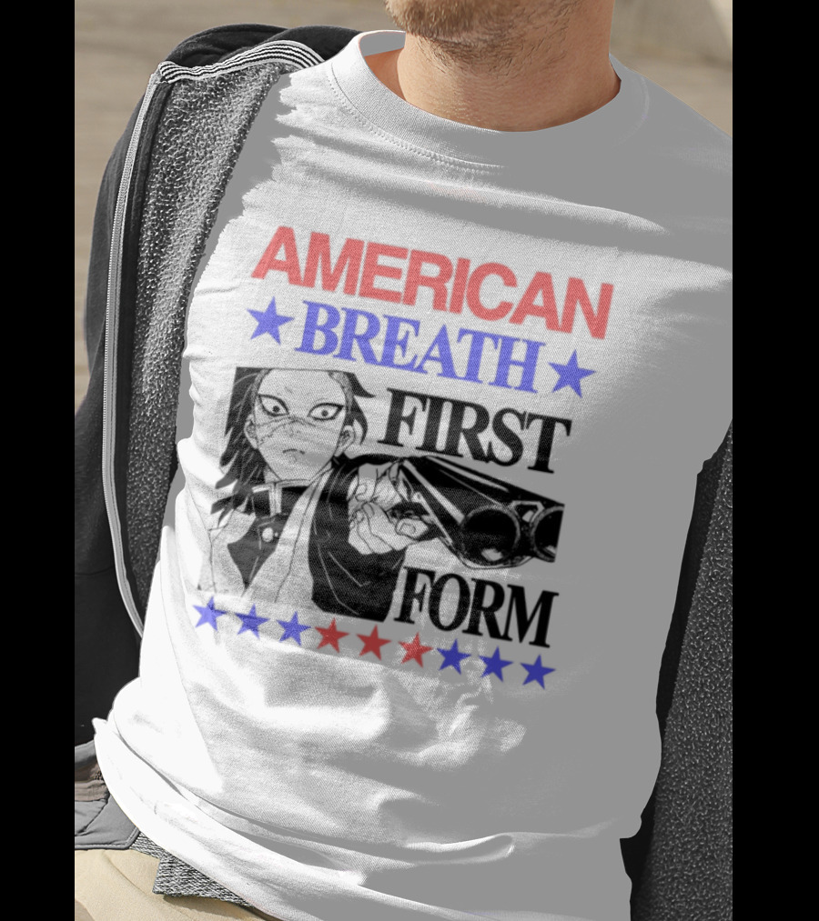 Hoshis American Breath First Form Stars Banner T-Shirt