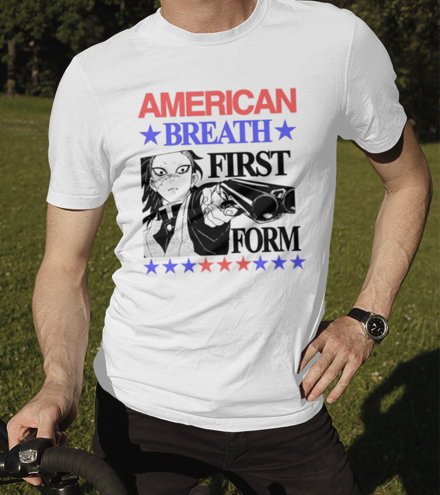 Hoshis American Breath First Form Stars Banner T-Shirt
