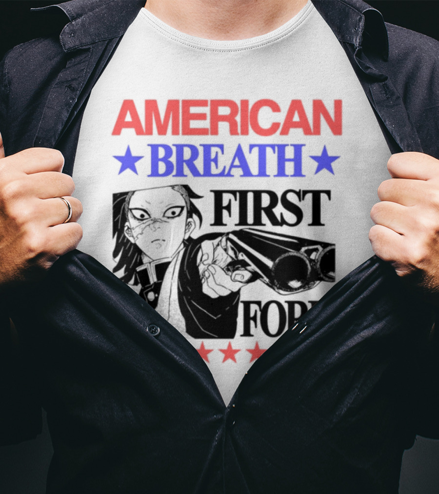 Hoshis American Breath First Form Stars Banner T-Shirt