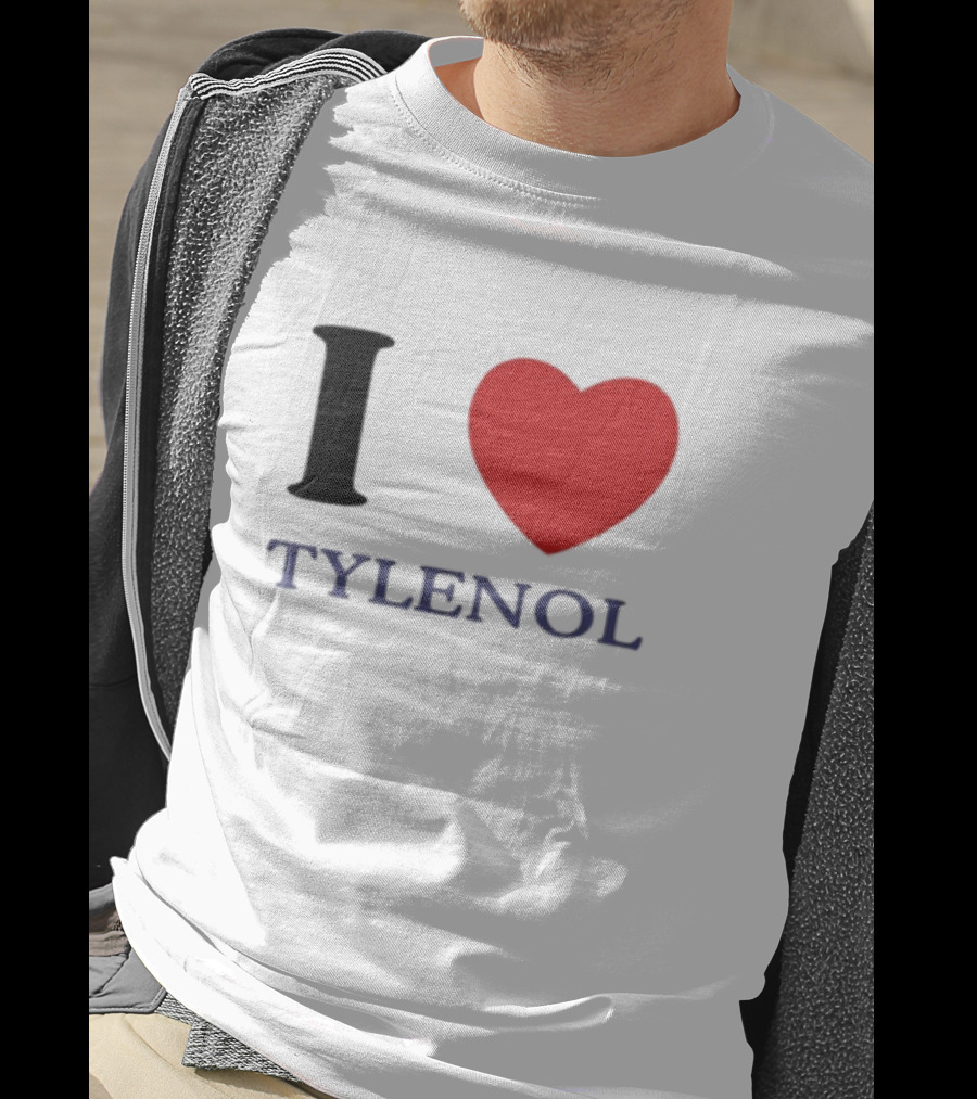 I Heart Tylenol Red Heart Graphic T-Shirt