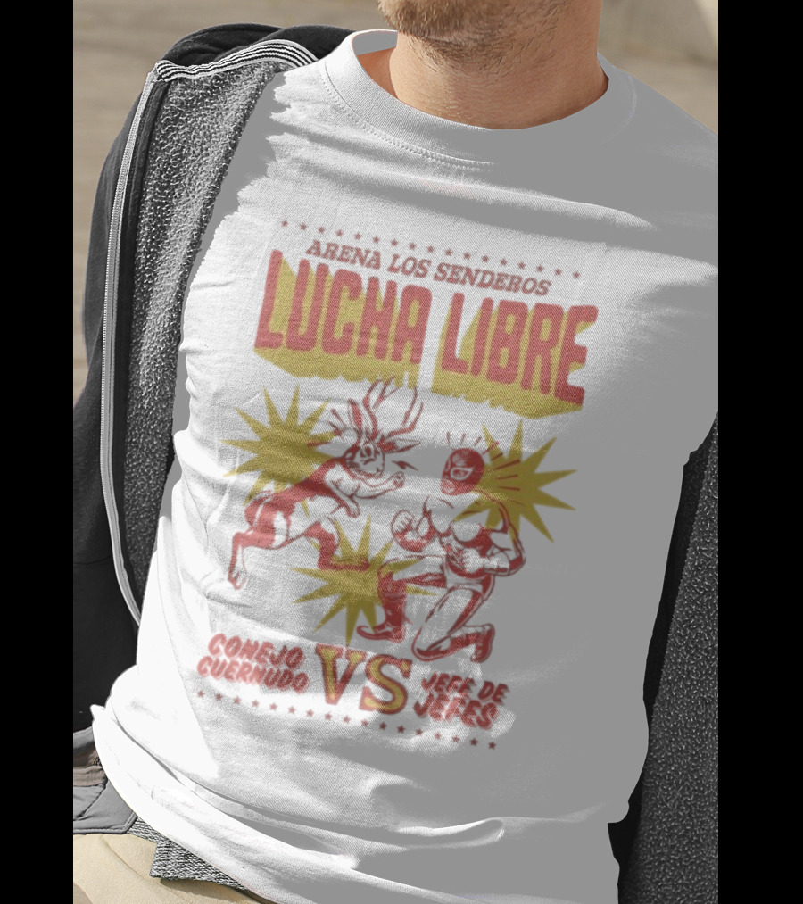 Arena Los Senderos Lucha Libre Conejo Cornudo VS Jefe De Jefes Classic Matchup T-Shirt