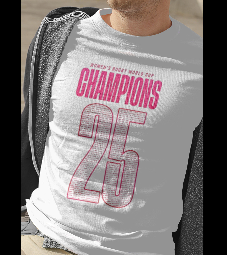 England Women Rugby World Cup Champions 25 T-Shirt