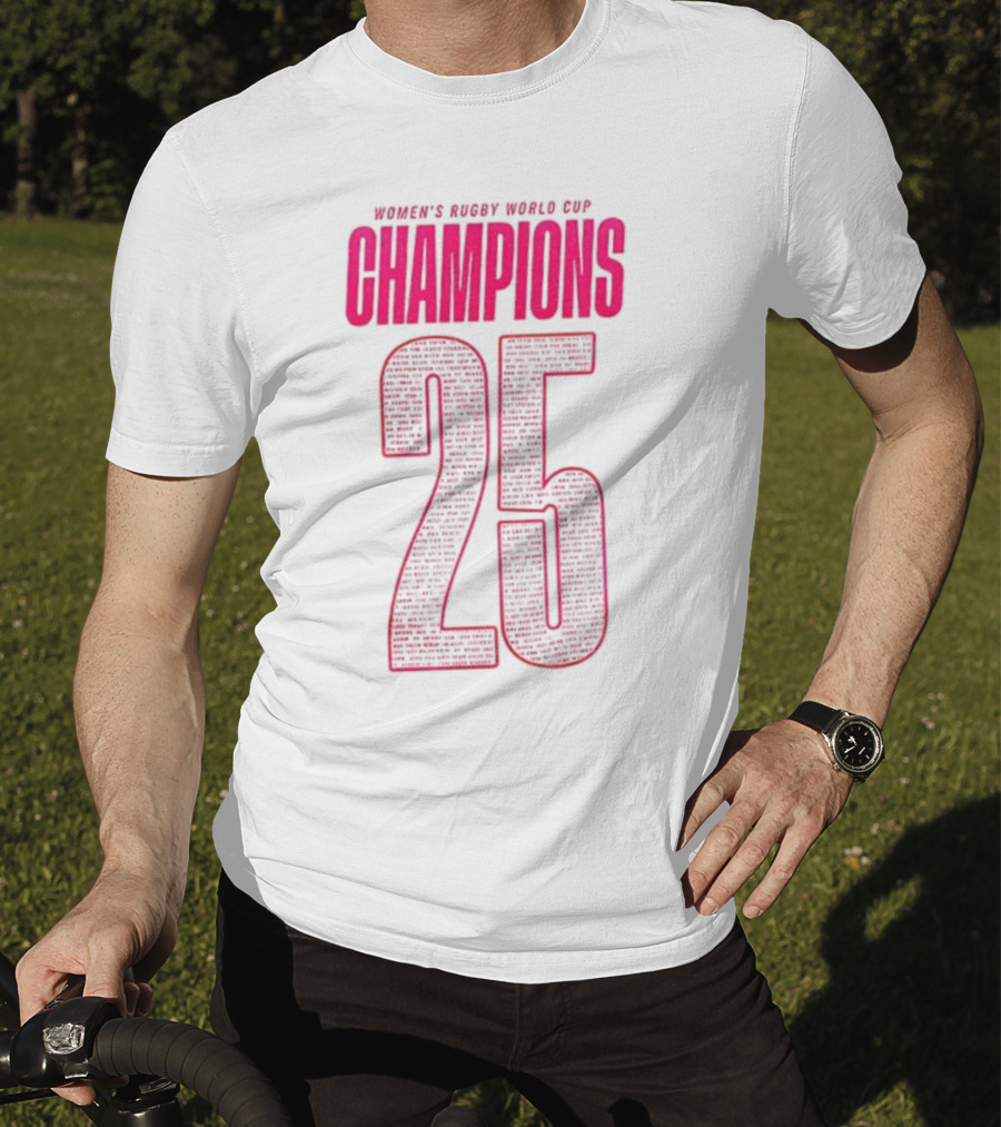 England Women Rugby World Cup Champions 25 T-Shirt