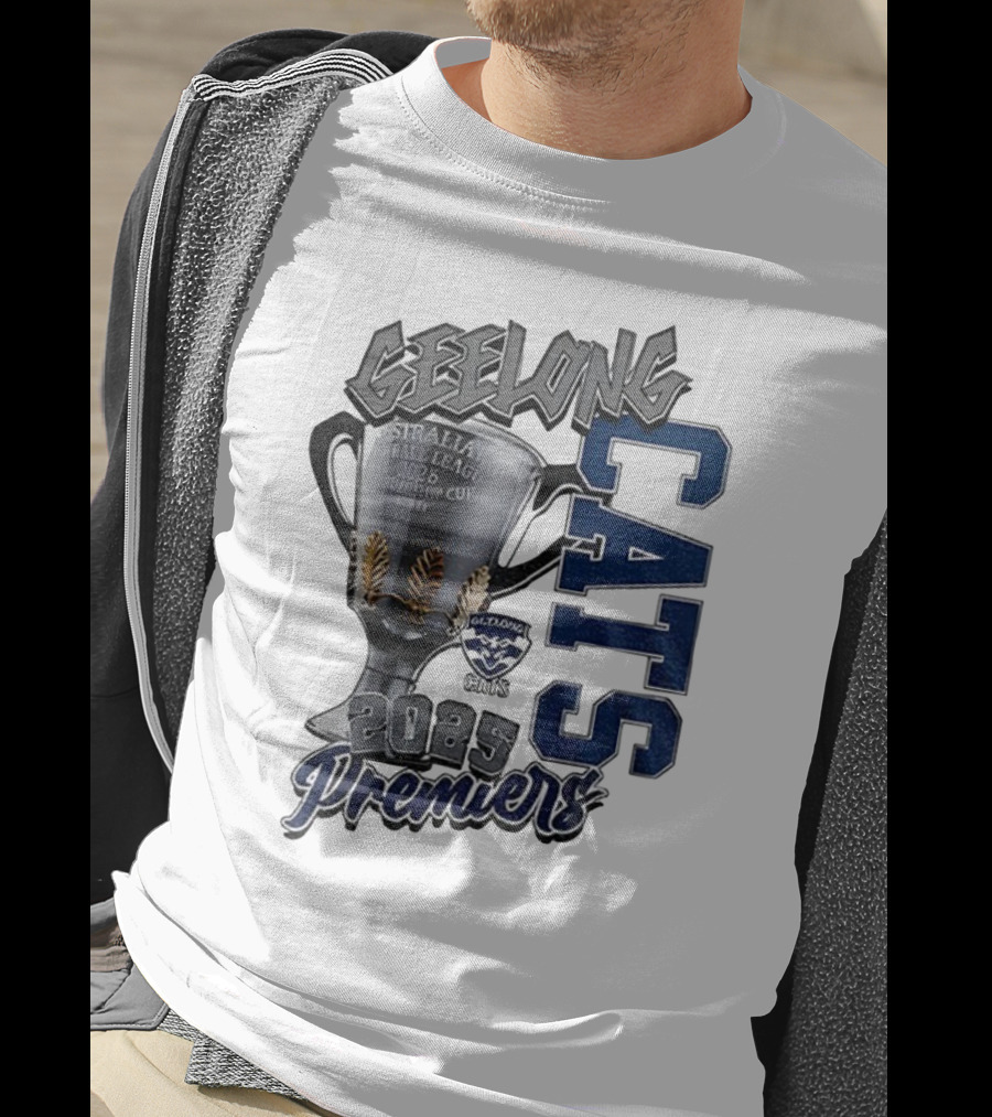 Geelong Cats AFL Premiers 2025 Champions Cup Football T-Shirt