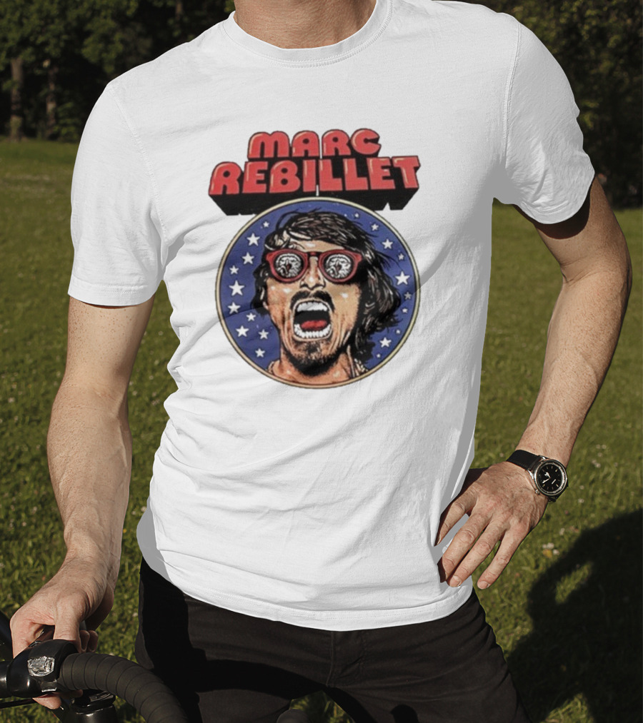 Marc Rebillet North America Tour 2025 Retro Stars Sunglasses Head T-Shirt