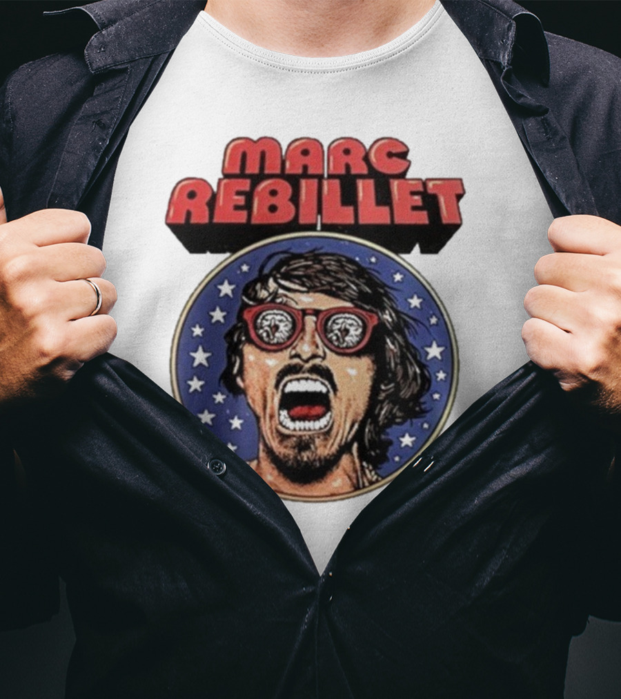 Marc Rebillet North America Tour 2025 Retro Stars Sunglasses Head T-Shirt