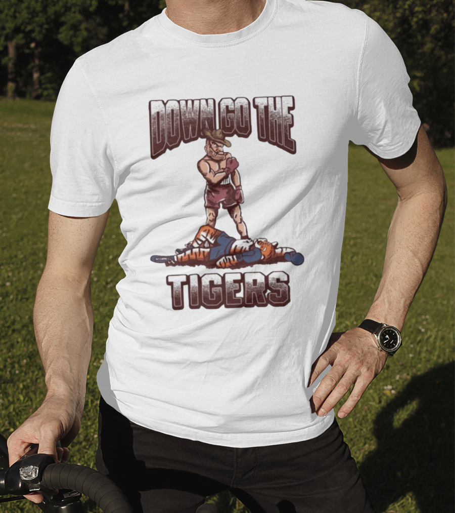 Texas A&M Aggies Down Go The Auburn Tigers 2025 T-Shirt