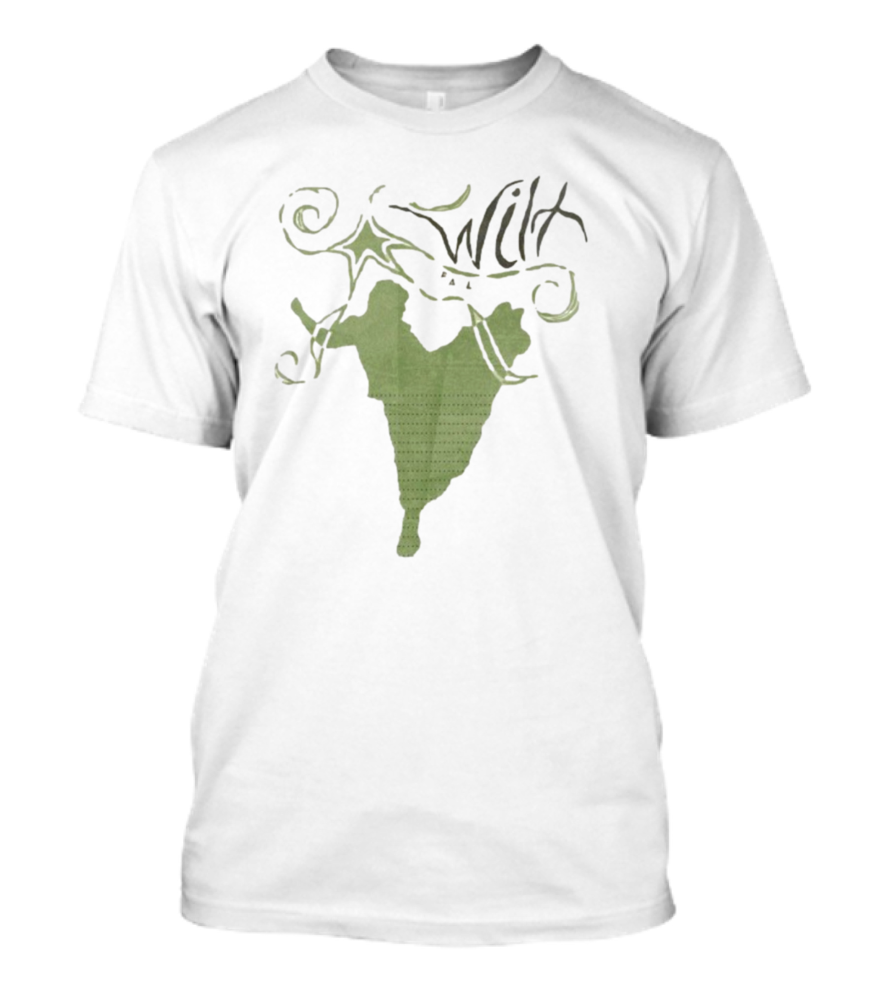 Wilt Fall Tour 2025 Dates Supporting Taylor Acorn Headline Show Swirl Green Silhouette T-Shirt