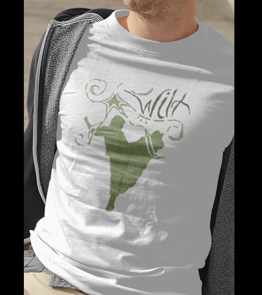 Wilt Fall Tour 2025 Dates Supporting Taylor Acorn Headline Show Swirl Green Silhouette T-Shirt