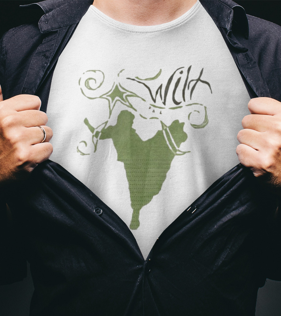 Wilt Fall Tour 2025 Dates Supporting Taylor Acorn Headline Show Swirl Green Silhouette T-Shirt