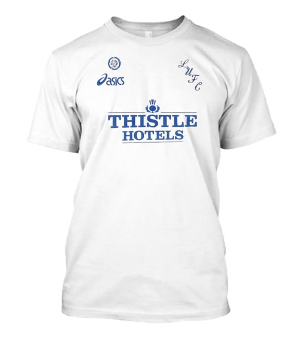 Leeds United LUFC Asics Thistle Hotels T-Shirt