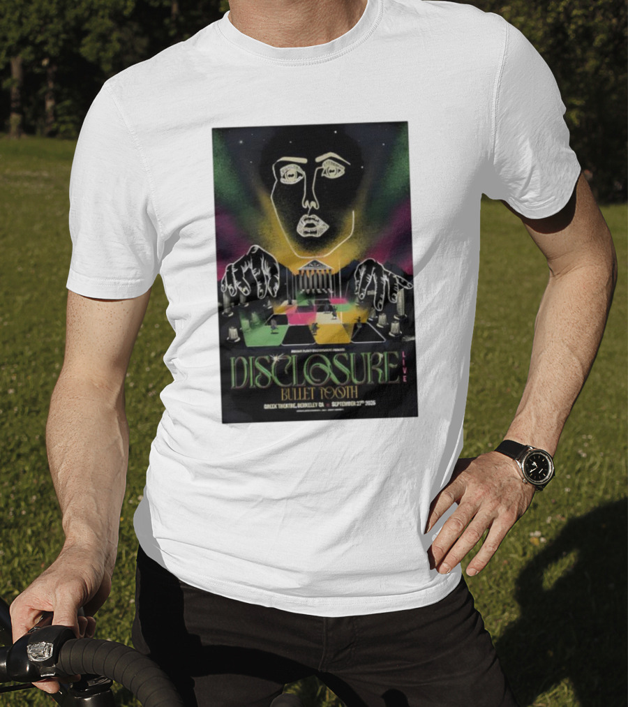 Disclosure Live Bullet Tooth September 27th 2025 Greek Theatre Berkeley CA T-Shirt