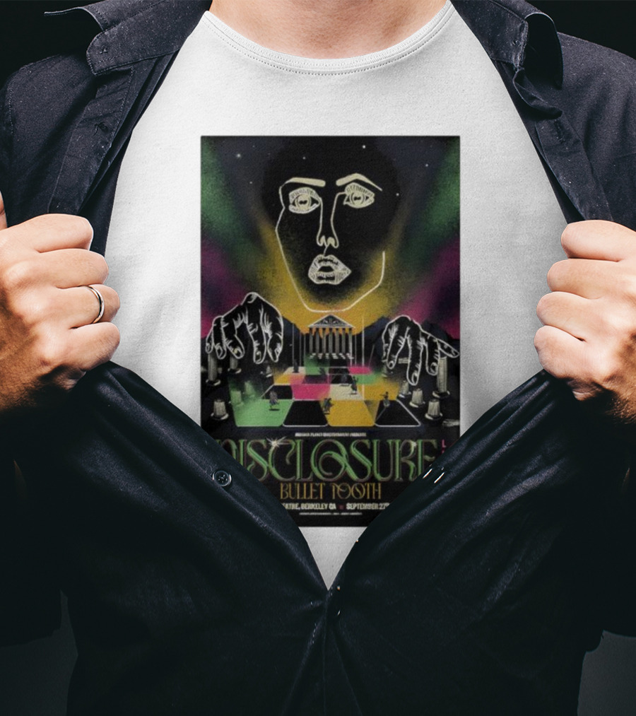 Disclosure Live Bullet Tooth September 27th 2025 Greek Theatre Berkeley CA T-Shirt
