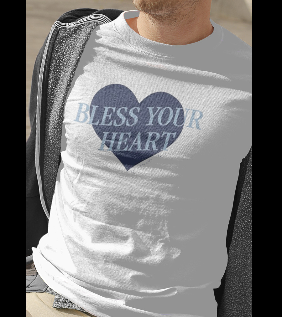 Bless Your Heart Megan Moroney Heart Design T-Shirt