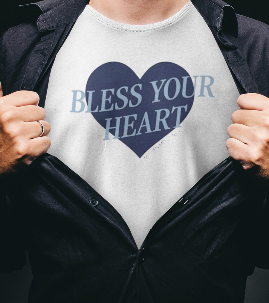 Bless Your Heart Megan Moroney Heart Design T-Shirt