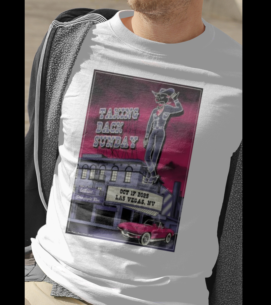 Taking Back Sunday October 17 2025 Las Vegas NV Letlive Straylight Run T-Shirt