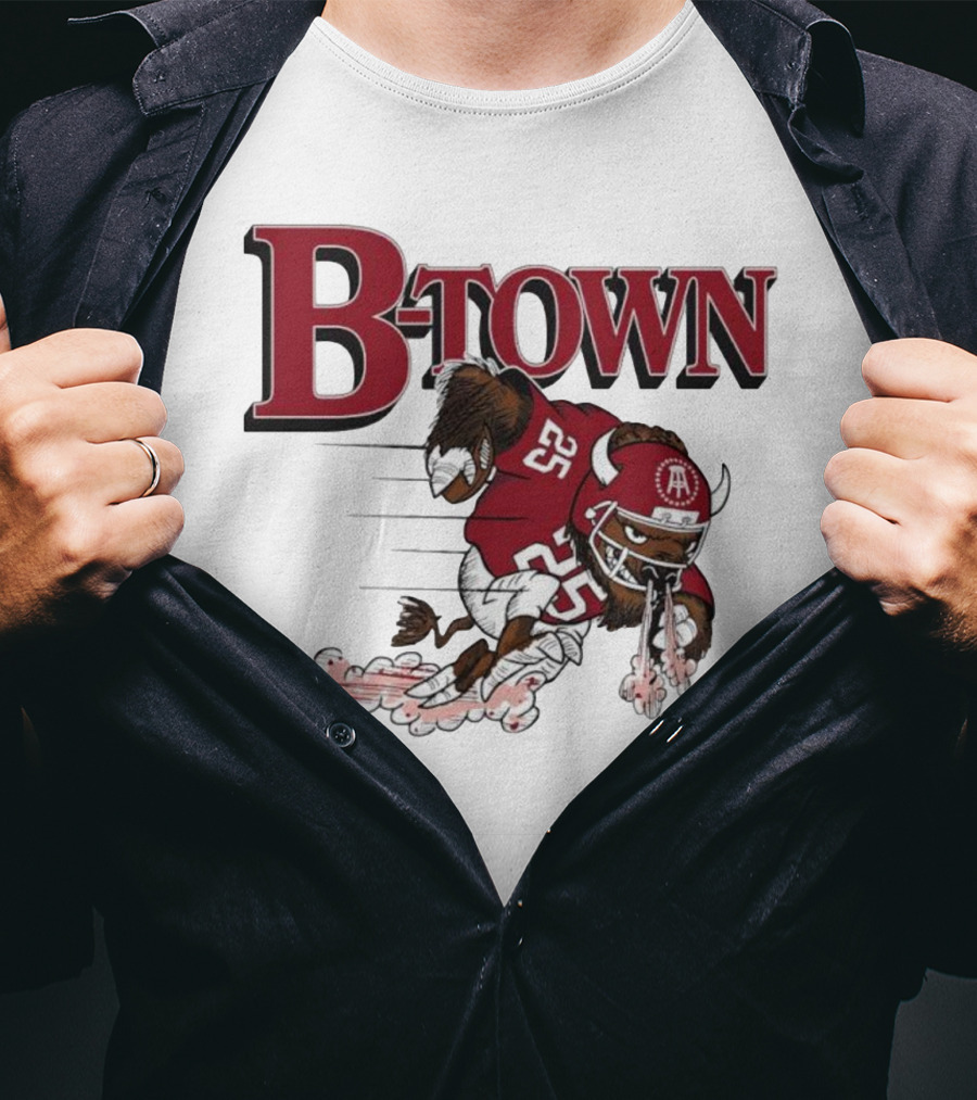 B-Town Bison Football Indiana Sooners 25 T-Shirt