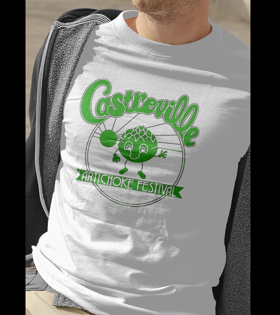 Castroville Artichoke Festival Fun Green Character T-Shirt