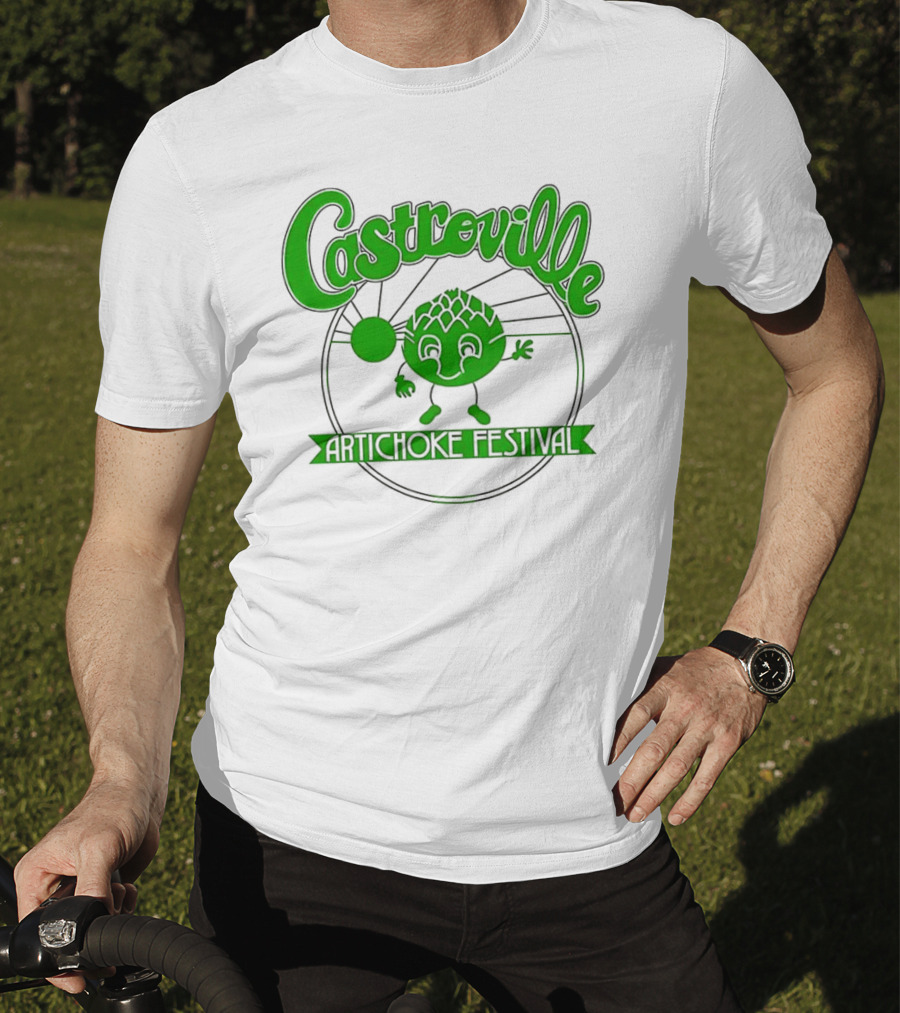Castroville Artichoke Festival Fun Green Character T-Shirt