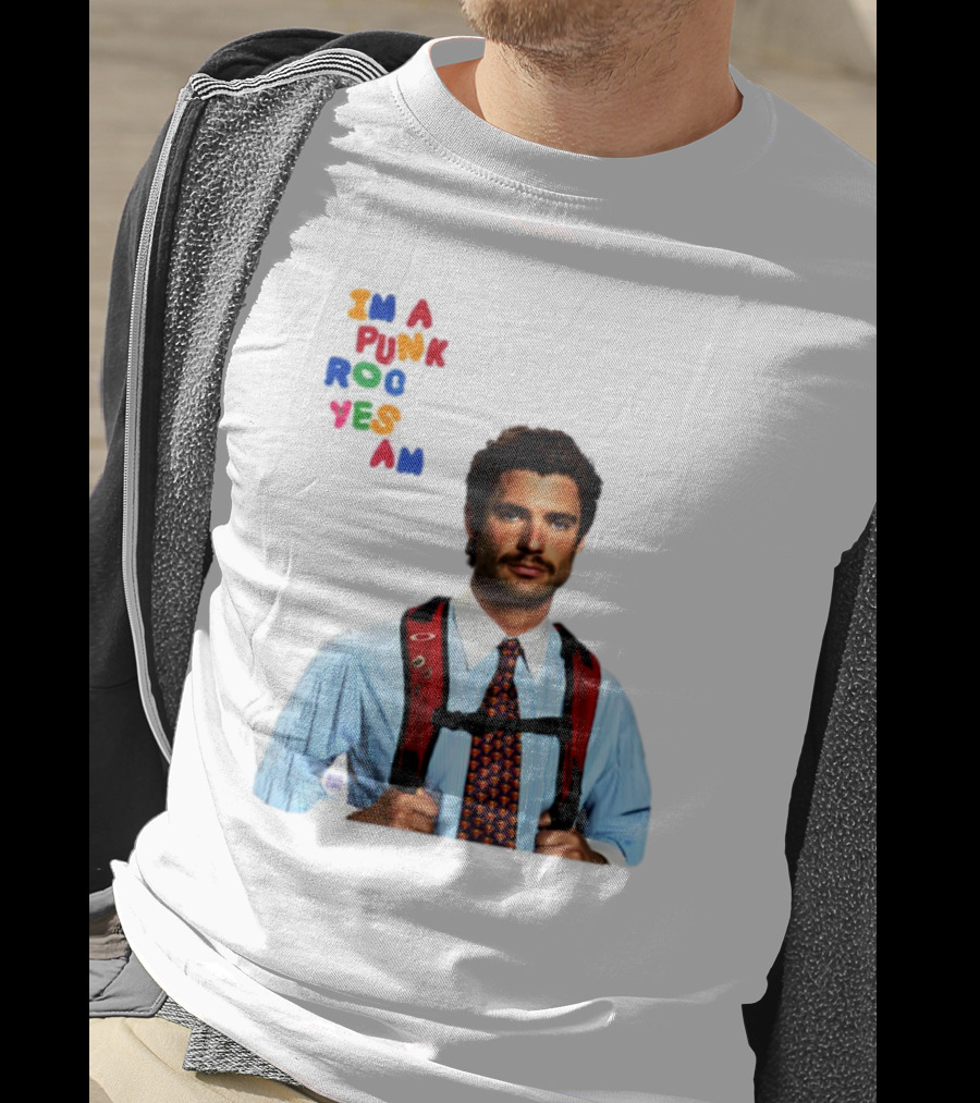 I'm A Punk Rocker Yes I Am Businessman With Backpack T-Shirt