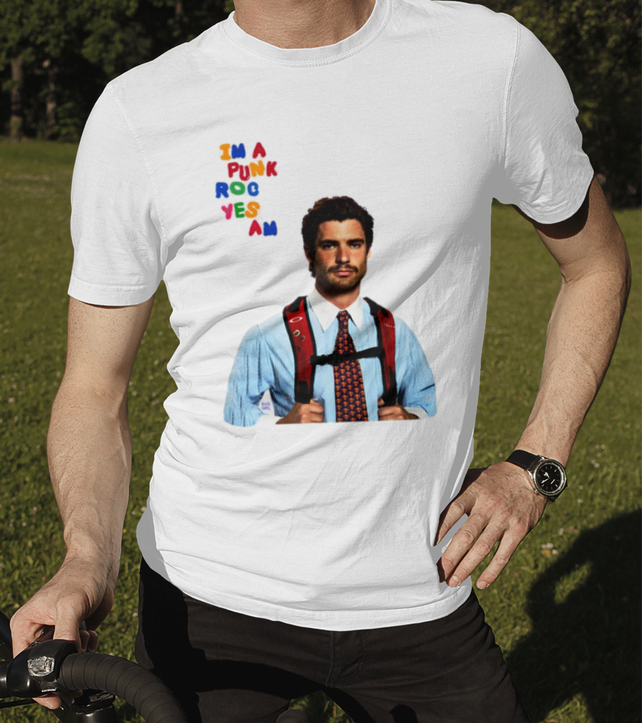 I'm A Punk Rocker Yes I Am Businessman With Backpack T-Shirt