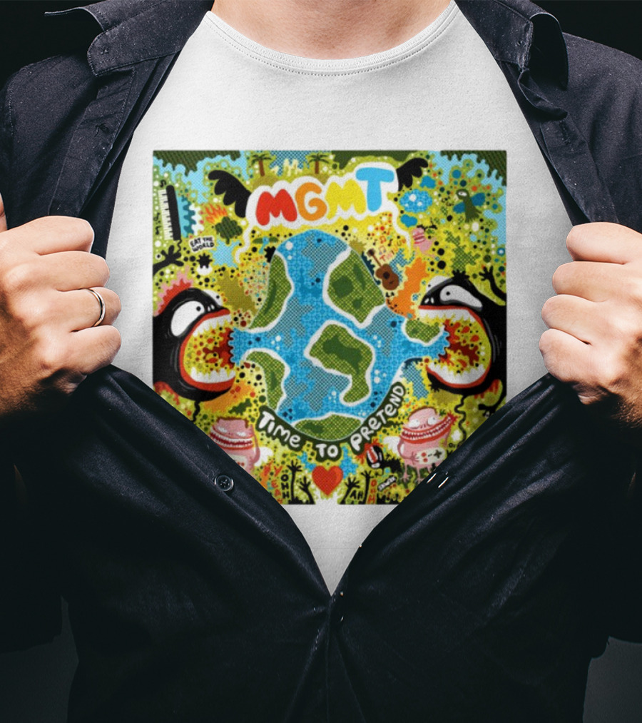 MGMT Time To Pretend EP Colorful Nature Fantasy Album Art T-Shirt