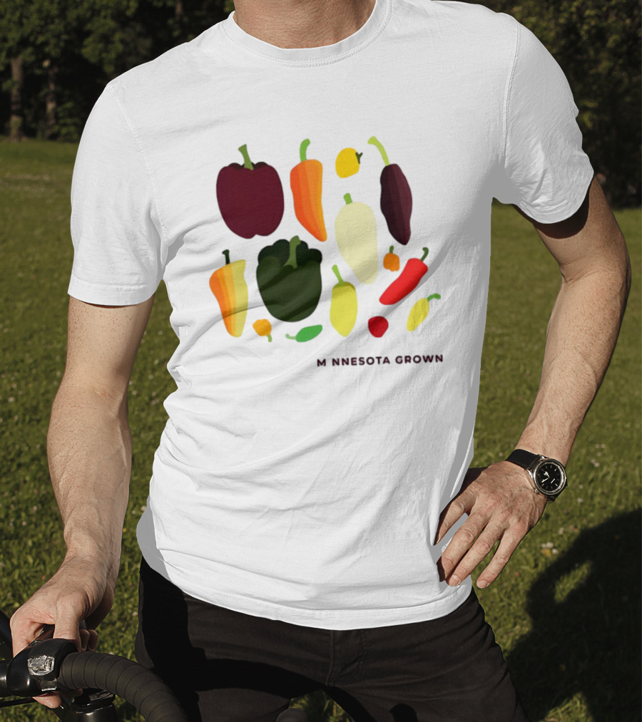 Minnesota Grown Colorful Peppers Variety T-Shirt