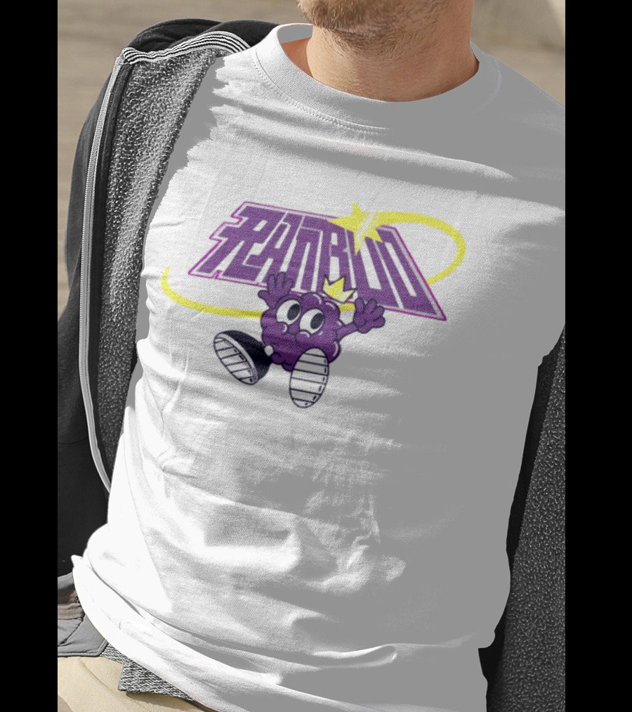 Ranboo Sneaker Crowned Purple Character With Yellow Swirl And Sneakers T-Shirt