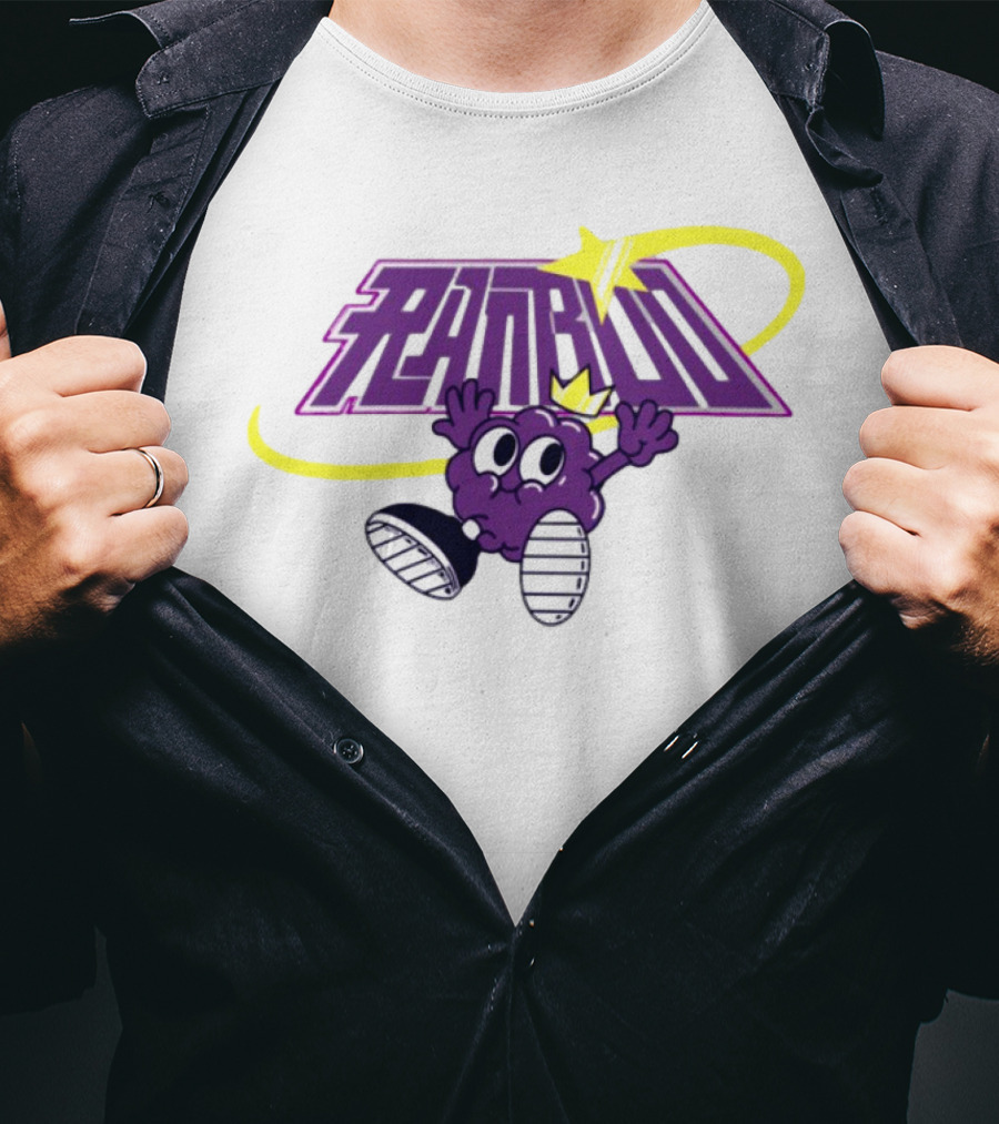 Ranboo Sneaker Crowned Purple Character With Yellow Swirl And Sneakers T-Shirt