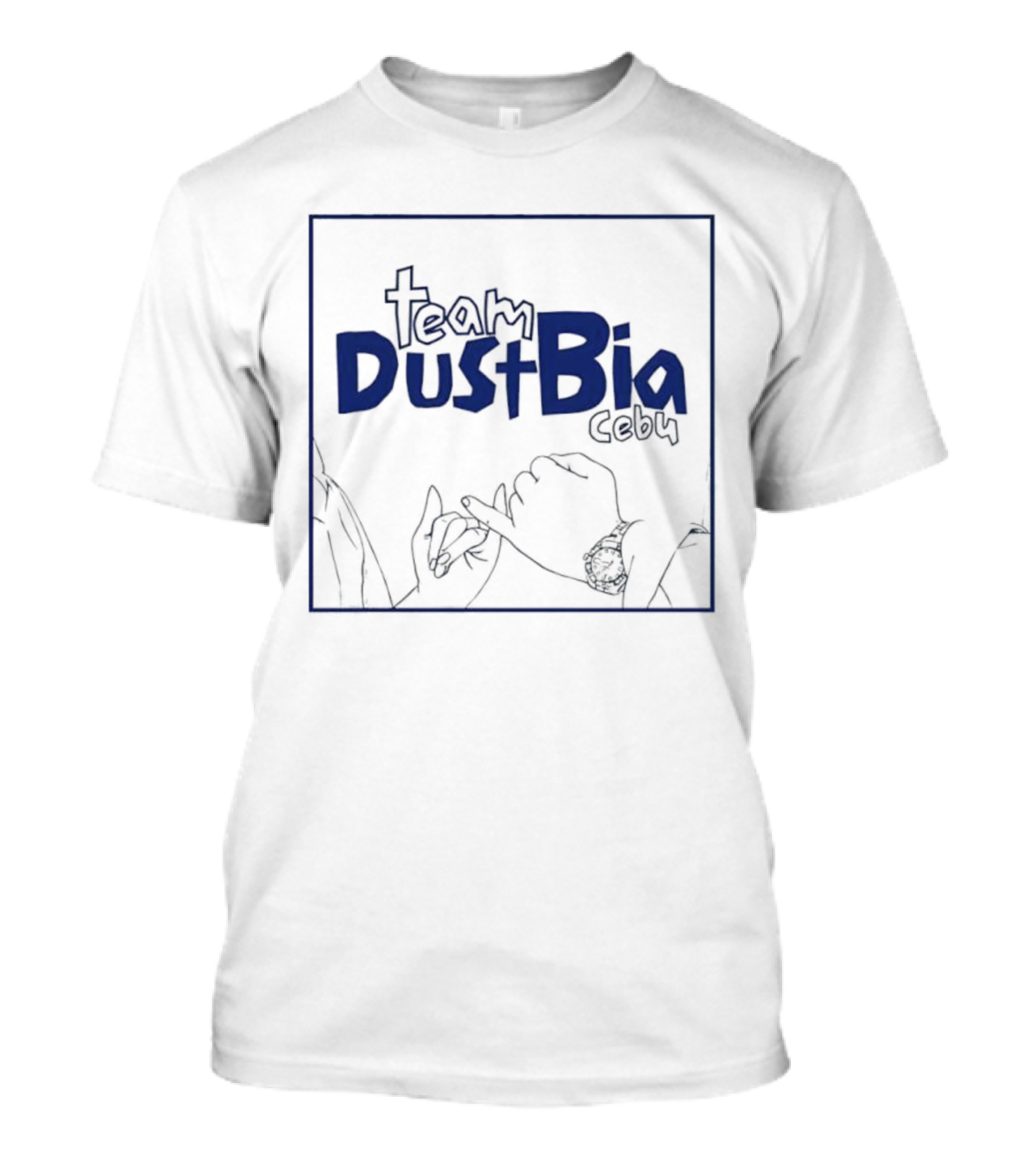 Team DustBia Cebu Hand Gesture Outline Logo T-Shirt