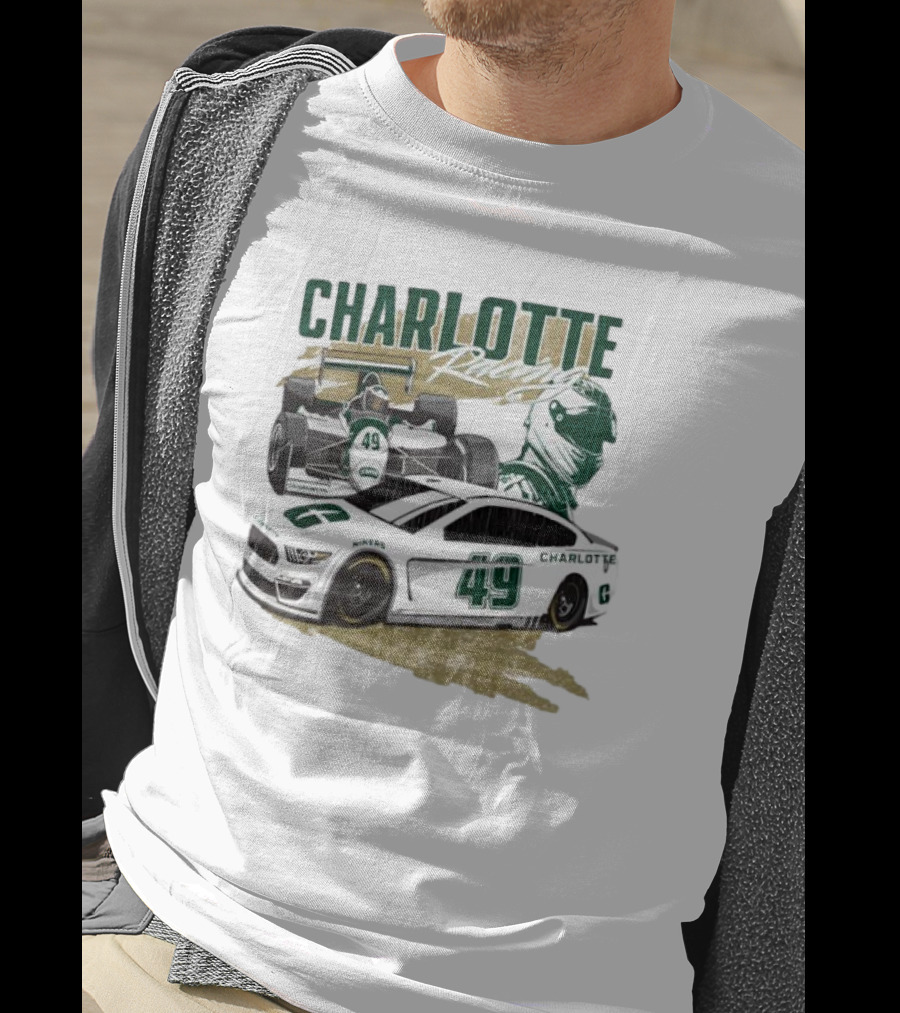 Charlotte Racing Car 49 UNC Niners Racing Team T-Shirt