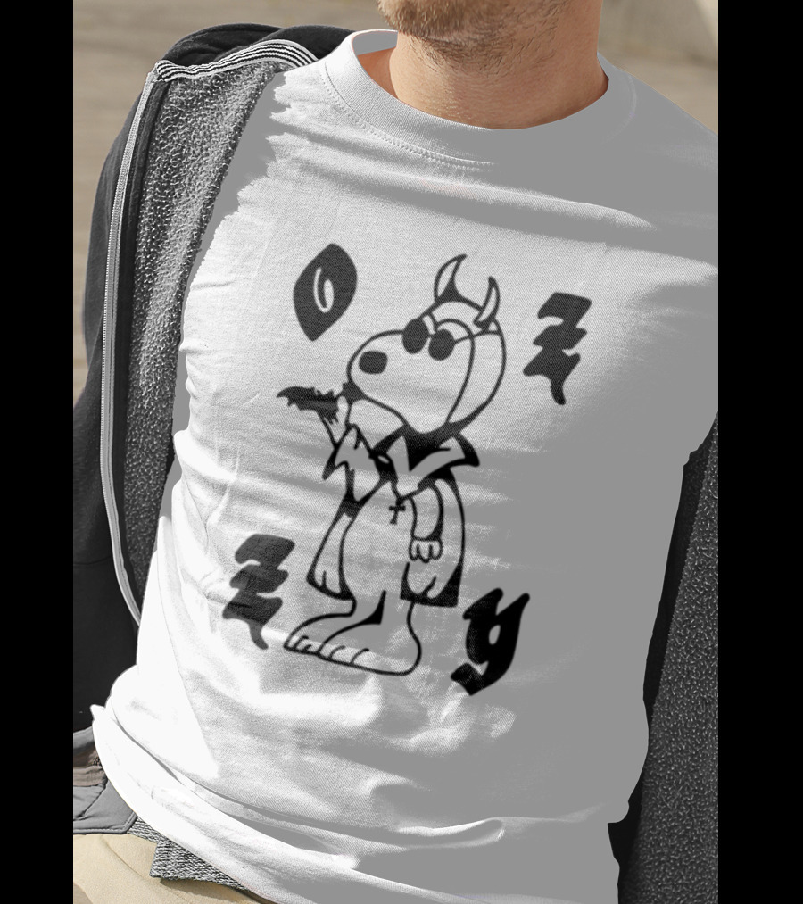 Chinacat Ozzy Featuring Skeleton And Roses T-Shirt