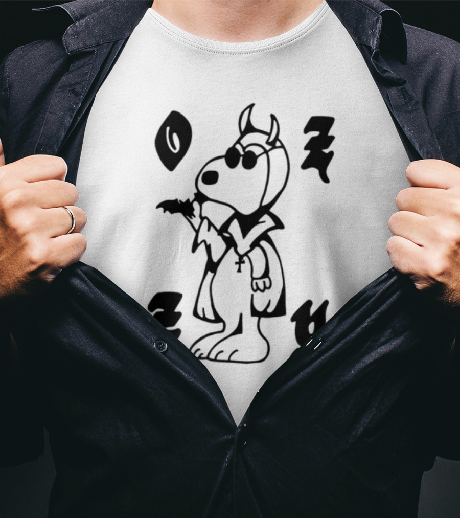 Chinacat Ozzy Featuring Skeleton And Roses T-Shirt