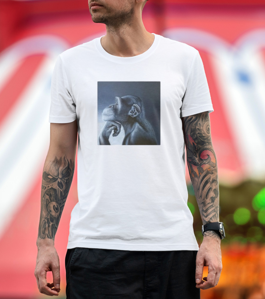 Monkey Rage Thoughtful Pose T-Shirt