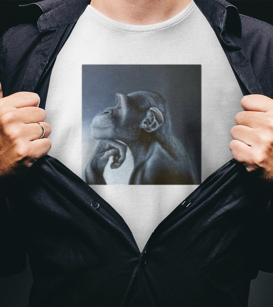 Monkey Rage Thoughtful Pose T-Shirt