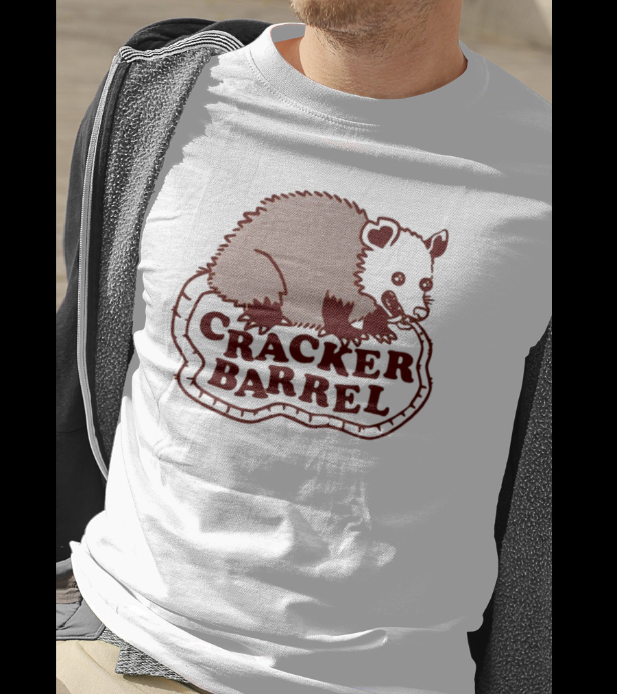 Cracker Barrel Possum Vintage Style Logo T-Shirt