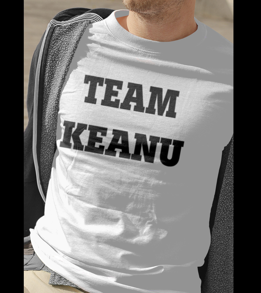Team Keanu Simple Text Fan Logo T-Shirt