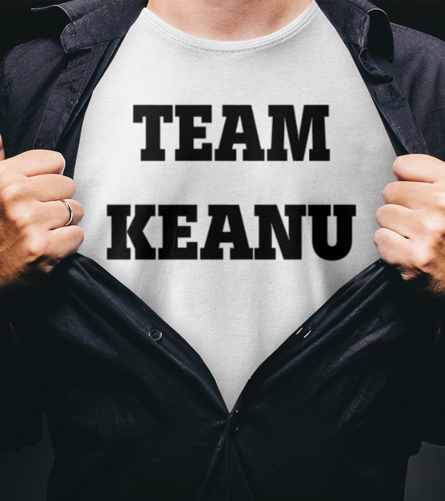 Team Keanu Simple Text Fan Logo T-Shirt