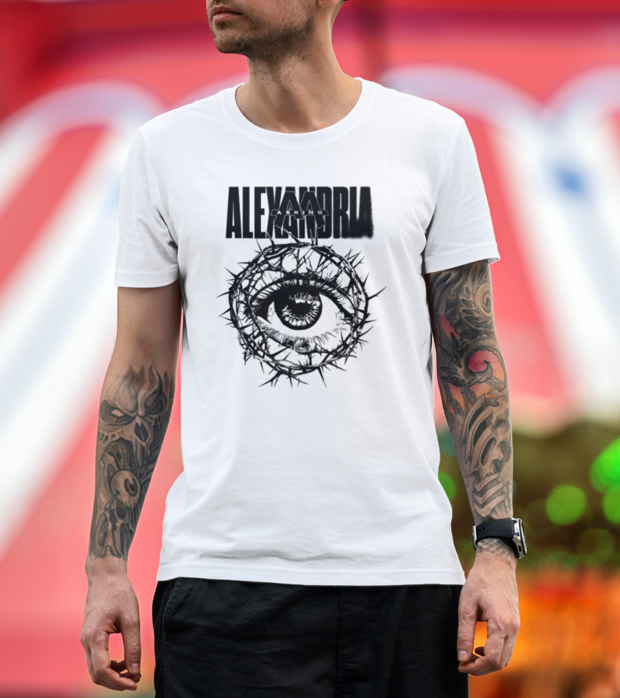 Asking Alexandria Stand Up And Scream Thorn Eye Design T-Shirt