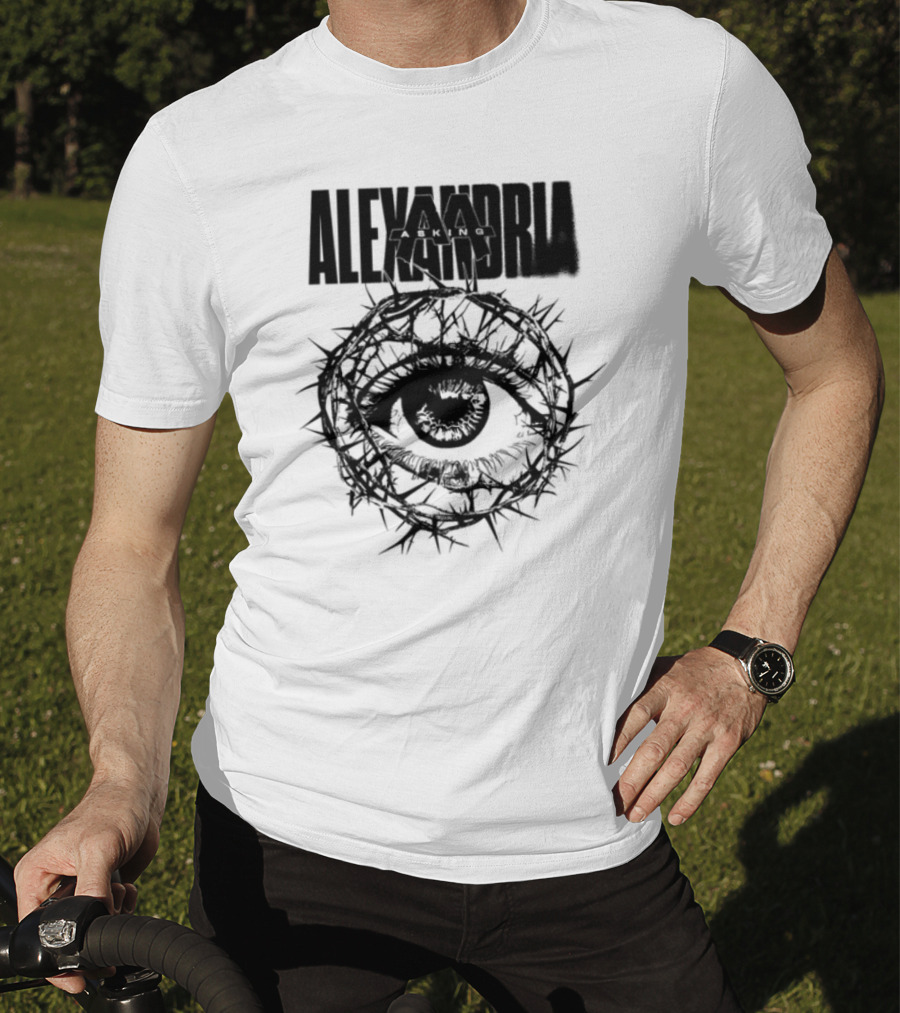 Asking Alexandria Stand Up And Scream Thorn Eye Design T-Shirt