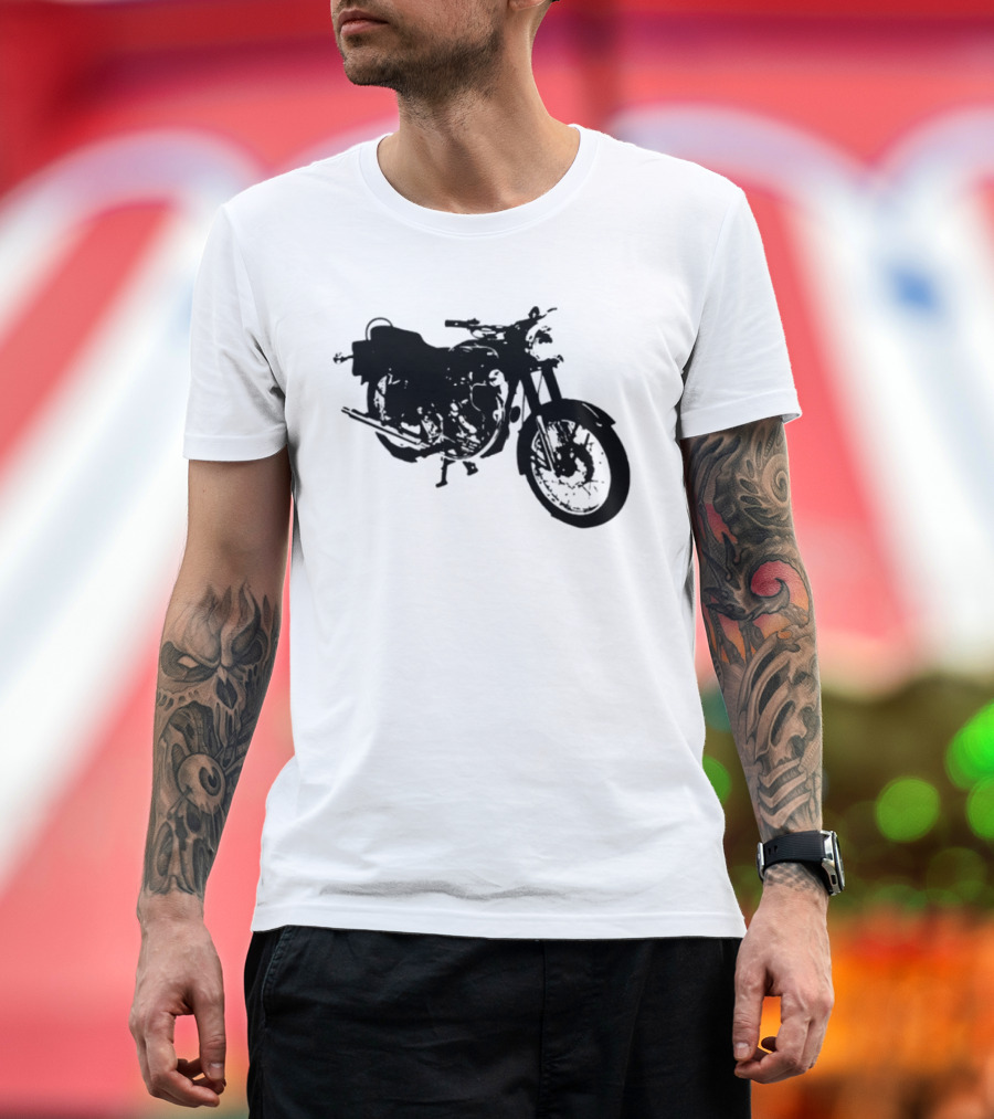 Bacon Hair Riding Motorcycle Fun Adventure T-Shirt