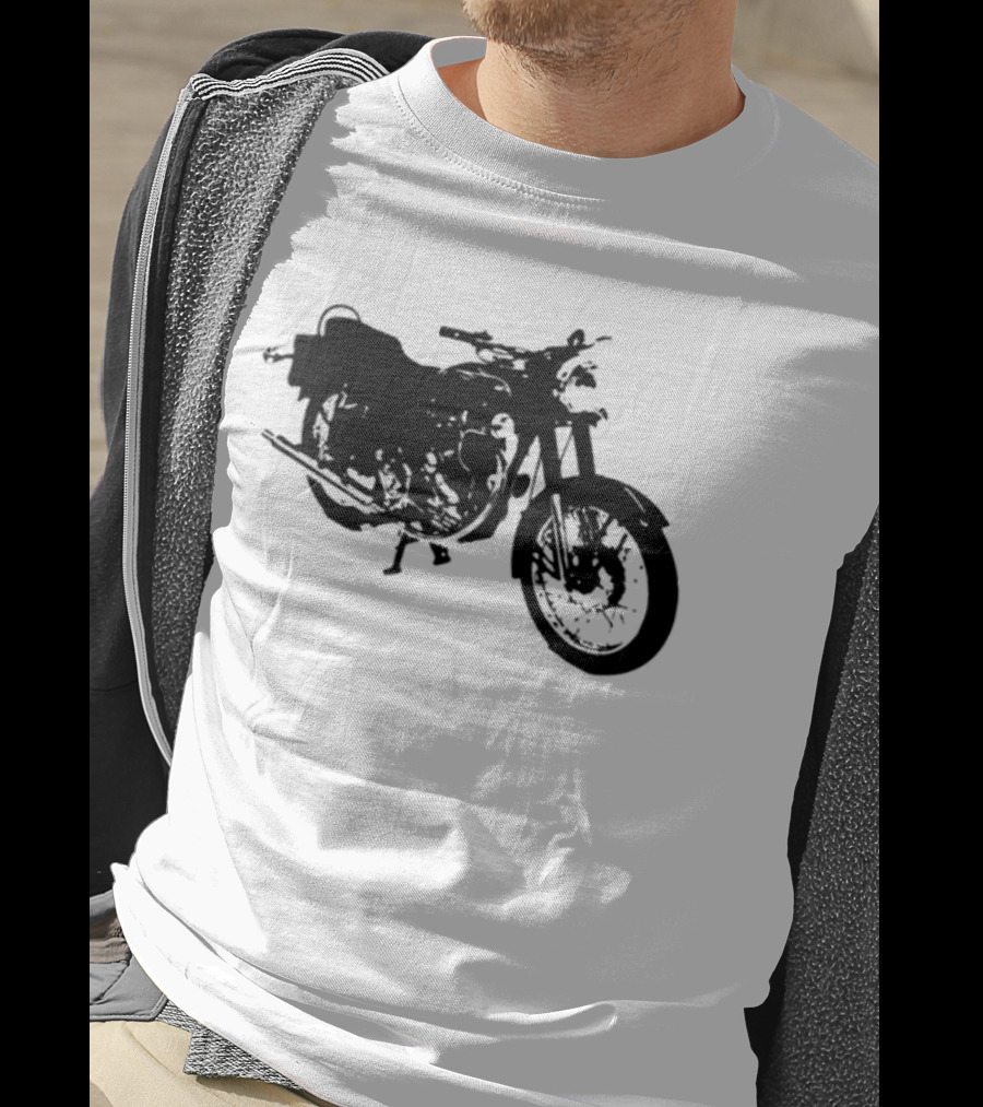 Bacon Hair Riding Motorcycle Fun Adventure T-Shirt