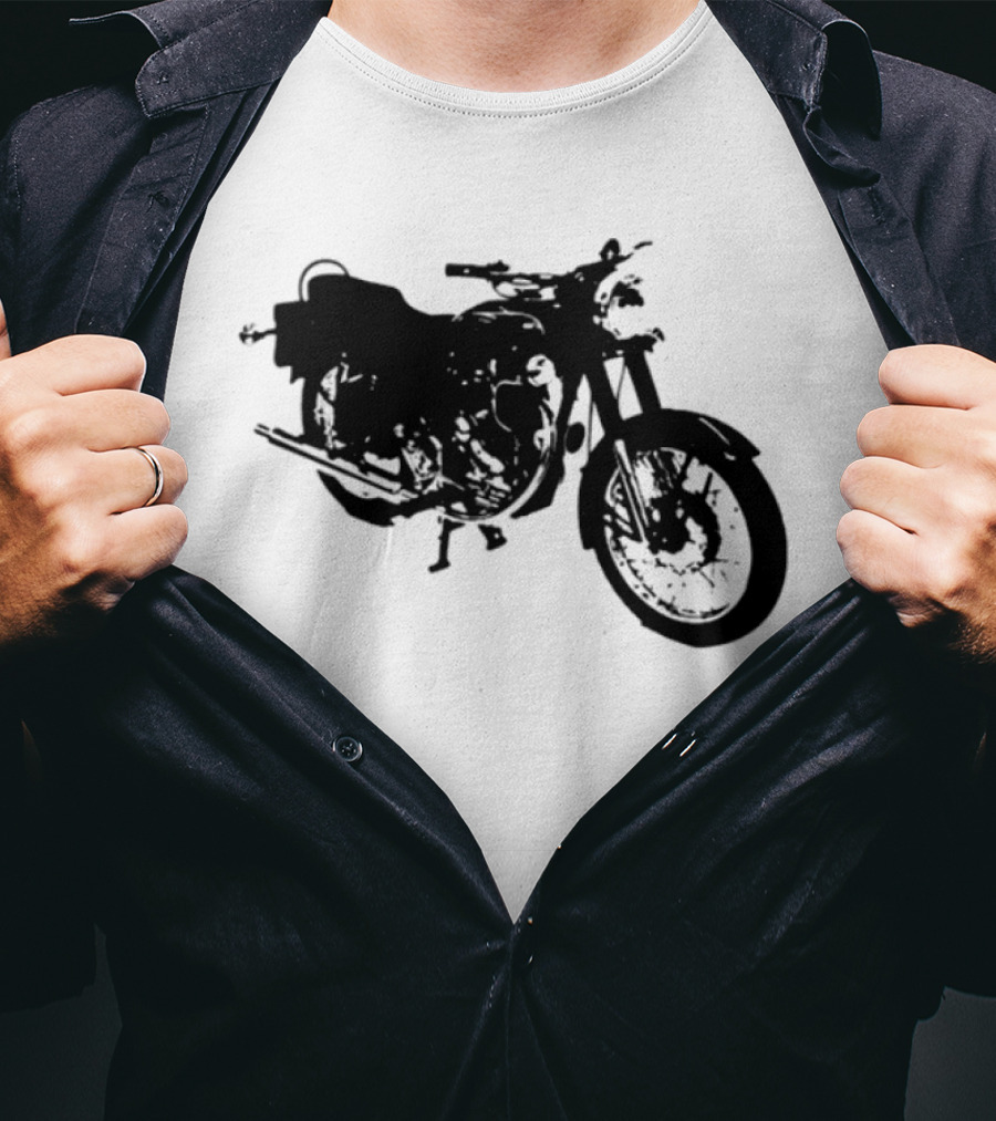 Bacon Hair Riding Motorcycle Fun Adventure T-Shirt