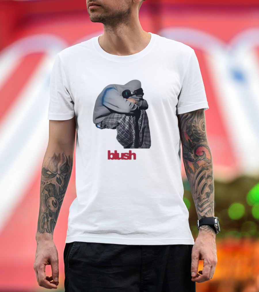 Blush Headphones Plaid Pants Mood T-Shirt