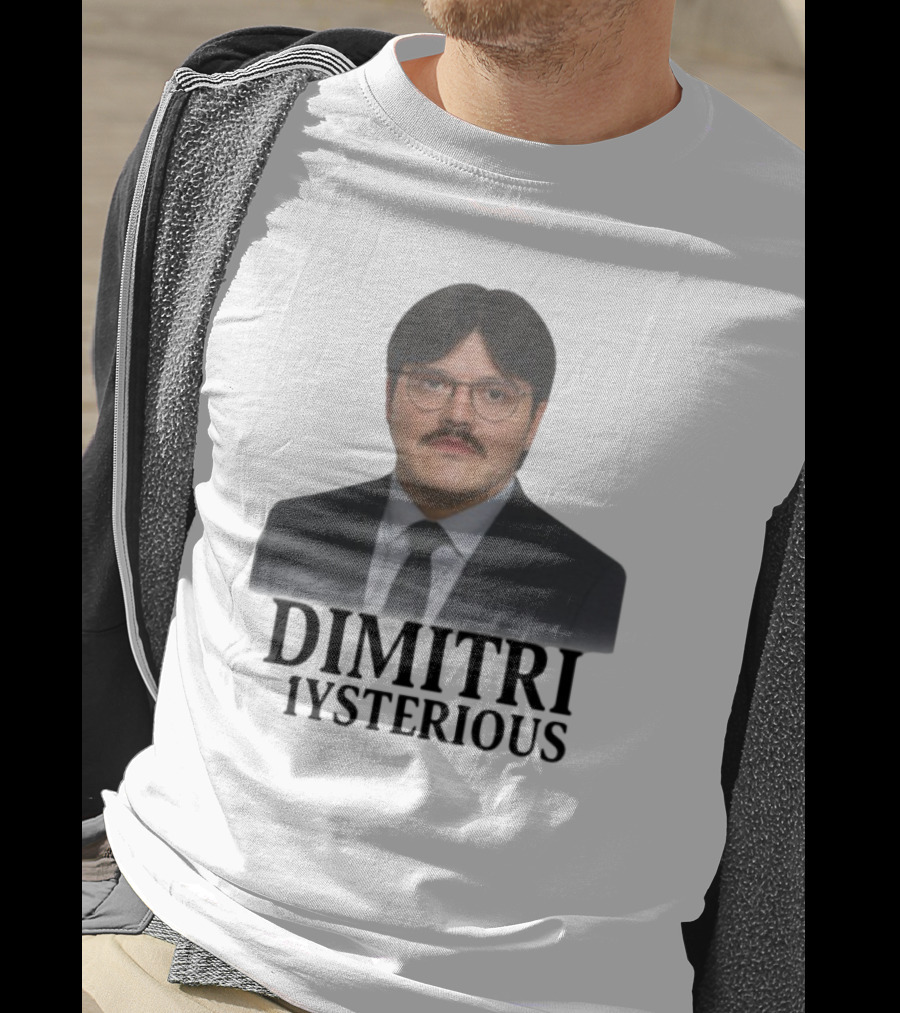Dimitri Mysterious Suit Glasses Mustache T-Shirt