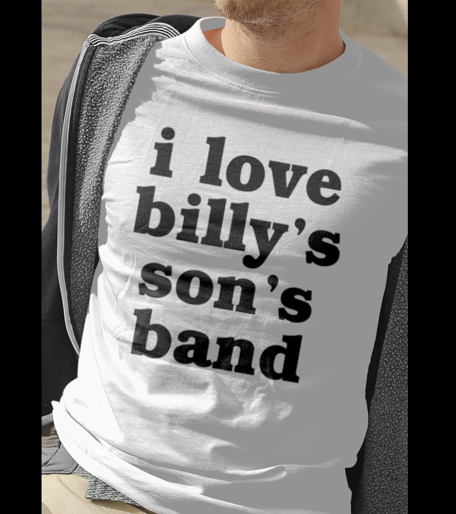 I Love Billy's Son's Band Retro Style Music Enthusiasts T-Shirt