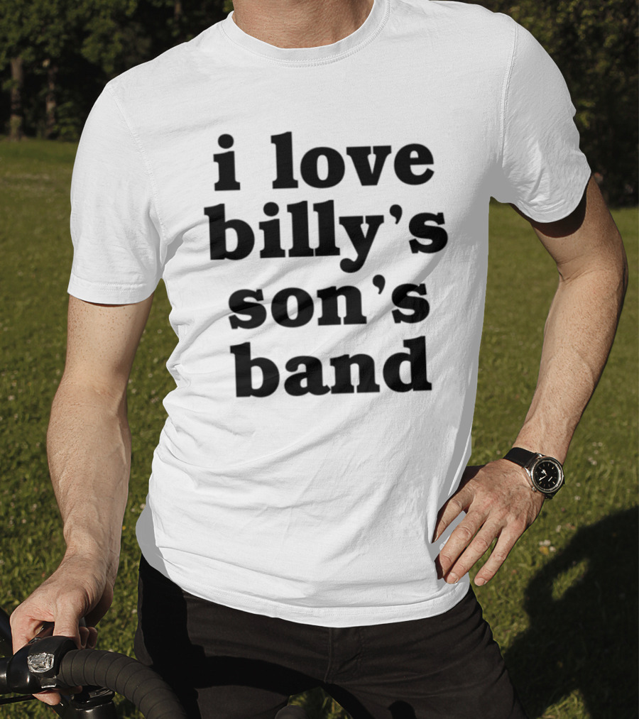 I Love Billy's Son's Band Retro Style Music Enthusiasts T-Shirt